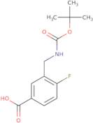 3-({[(tert-Butoxy)carbonyl]amino}methyl)-4-fluorobenzoic acid