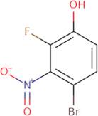 4-Bromo-2-fluoro-3-nitrophenol