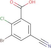 3-Bromo-2-chloro-5-cyanobenzoic acid