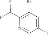 3-Bromo-2-(difluoromethyl)-5-fluoropyridine