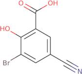 3-Bromo-5-cyano-2-hydroxybenzoic acid