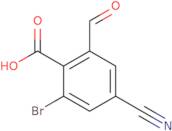 2-Bromo-4-cyano-6-formylbenzoic acid