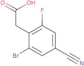 2-Bromo-4-cyano-6-fluorophenylacetic acid