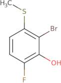 2-Bromo-6-fluoro-3-(methylthio)phenol