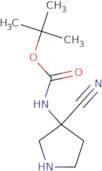 tert-Butyl N-(3-cyanopyrrolidin-3-yl)carbamate