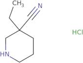 3-Ethylpiperidine-3-carbonitrile hydrochloride