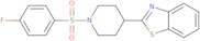 2-{1-[(4-Fluorophenyl)sulfonyl]-4-piperidinyl}-1,3-benzothiazole