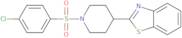 2-{1-[(4-Chlorophenyl)sulfonyl]-4-piperidinyl}-1,3-benzothiazole