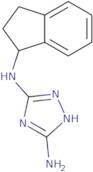 N3-(2,3-Dihydro-1H-inden-1-yl)-4H-1,2,4-triazole-3,5-diamine