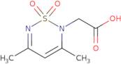 2-(3,5-Dimethyl-1,1-dioxo-2H-1Î»â¶,2,6-thiadiazin-2-yl)acetic acid