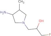 1-(3-Amino-4-methylpyrrolidin-1-yl)-3-fluoropropan-2-ol