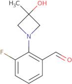 3-Fluoro-2-(3-hydroxy-3-methylazetidin-1-yl)benzaldehyde