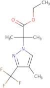 Ethyl 2-methyl-2-[4-methyl-3-(trifluoromethyl)-1H-pyrazol-1-yl]propanoate