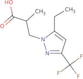 3-[5-Ethyl-3-(trifluoromethyl)-1H-pyrazol-1-yl]-2-methylpropanoic acid