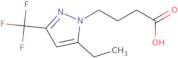 4-[5-Ethyl-3-(trifluoromethyl)-1H-pyrazol-1-yl]butanoic acid