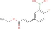 (E)-5-(2-Ethoxycarbonylethen-1-yl)-2-fluorophenylboronic acid