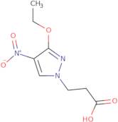 3-(3-Ethoxy-4-nitro-1H-pyrazol-1-yl)propanoic acid