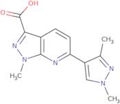 6-(1,3-Dimethyl-1H-pyrazol-4-yl)-1-methyl-1H-pyrazolo[3,4-b]pyridine-3-carboxylic acid