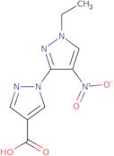 1-(1-Ethyl-4-nitro-1H-pyrazol-3-yl)-1H-pyrazole-4-carboxylic acid