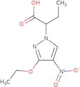 2-(3-Ethoxy-4-nitro-1H-pyrazol-1-yl)butanoic acid