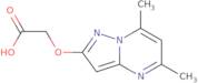 2-({5,7-Dimethylpyrazolo[1,5-a]pyrimidin-2-yl}oxy)acetic acid