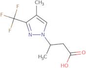3-[4-Methyl-3-(trifluoromethyl)-1H-pyrazol-1-yl]butanoic acid