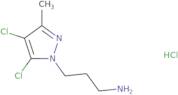 3-(4,5-Dichloro-3-methyl-1H-pyrazol-1-yl)propan-1-amine hydrochloride