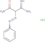 3-Amino-3-imino-2-(2-phenyldiazenyl)propanamide hydrochloride