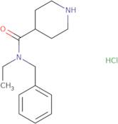 N-benzyl-N-ethyl-4-piperidinecarboxamide hydrochloride