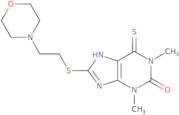 1,3-Dimethyl-8-(2-morpholin-4-ylethylsulfanyl)-6-sulfanylidene-7H-purin-2-one