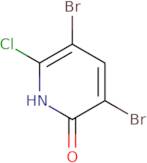 3,5-Dibromo-6-chloropyridin-2-ol