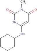 6-(Cyclohexylamino)-3-methylpyrimidine-2,4(1H,3H)-dione