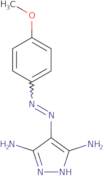3-Amino-4-[(E)-2-(4-methoxyphenyl)diazenyl]-1H-pyrazol-5-ylamine