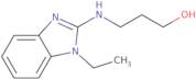 3-[(1-Ethyl-1H-1,3-benzodiazol-2-yl)amino]propan-1-ol