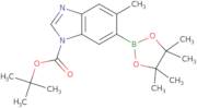 Tert-Butyl 5-methyl-6-(4,4,5,5-tetramethyl-1,3,2-dioxaborolan-2-yl)-1H-benzo[d]imidazole-1-carboxylate