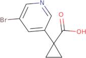 1-(5-bromopyridin-3-yl)cyclopropane-1-carboxylic acid