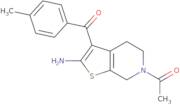 1-[2-Amino-3-(4-methylbenzoyl)-4H,5H,6H,7H-thieno[2,3-c]pyridin-6-yl]ethan-1-one