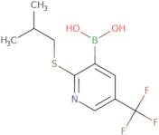 2-Isobutylthio-5-trifluoromethylpyridine-3-boronic acid