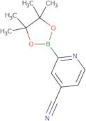 2-(Tetramethyl-1,3,2-dioxaborolan-2-yl)pyridine-4-carbonitrile