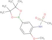 4-Methoxy-3-(methylsulfonylamino)phenylboronic acid pinacol ester