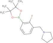 2-Fluoro-3-pyrrolidinomethylphenylboronic acid pinacol ester