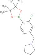 2-Chloro-4-pyrrolidinomethylphenylboronic acid pinacol ester