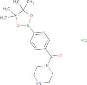[4-(Piperazine-1-carbonyl)phenyl] boronic acid pinacol ester hydrochloride