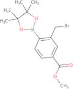 2-Bromomethyl-4-methoxycarbonylphenylboronic acid, pinacol ester
