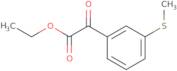 (3-Methylsulfanylphenyl)oxoacetic acid ethyl ester