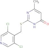 2-[(3,5-Dichloro-4-pyridyl)methylsulfanyl]-4-methyl-1H-pyrimidin-6-one