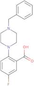 2-(4-benzylpiperazino)-5-fluorobenzoic acid