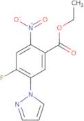 ethyl 4-fluoro-2-nitro-5-(1-pyrazolyl)benzoate