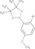 2-(2-Bromo-5-methoxyphenyl)-4,4,5,5-tetramethyl-1,3,2-dioxaborolane