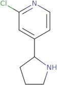 2-Chloro-4-(pyrrolidin-2-yl)pyridine